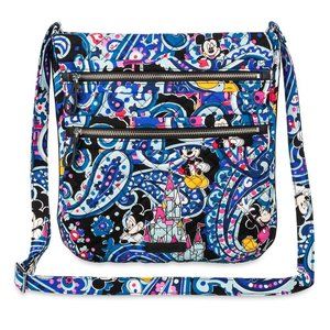 Vera Bradley Mickey's Whimsical Paisley Triple Zip Hipster Crossbody Bag NWT